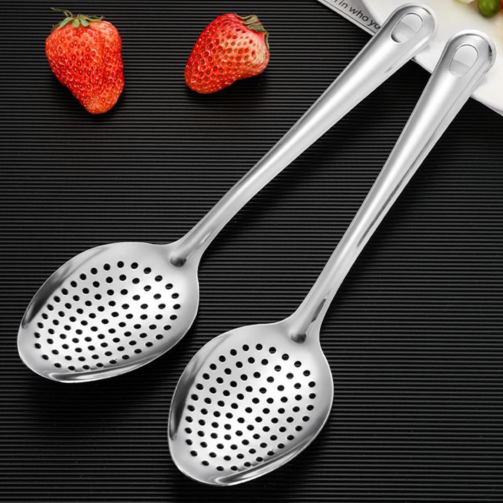 Offset Spatula Set - Nowa metalowa łyżka dziurkowana ze stali