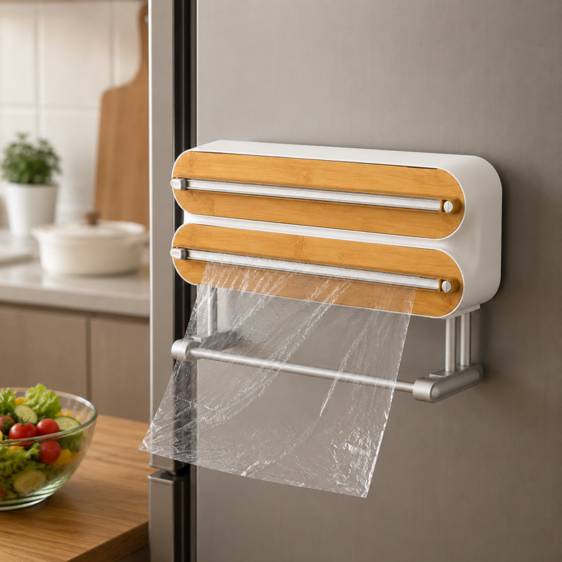 Kitchen Baking Tray Storage - Magnetyczny dozownik do folii spożywczej, uchwyt