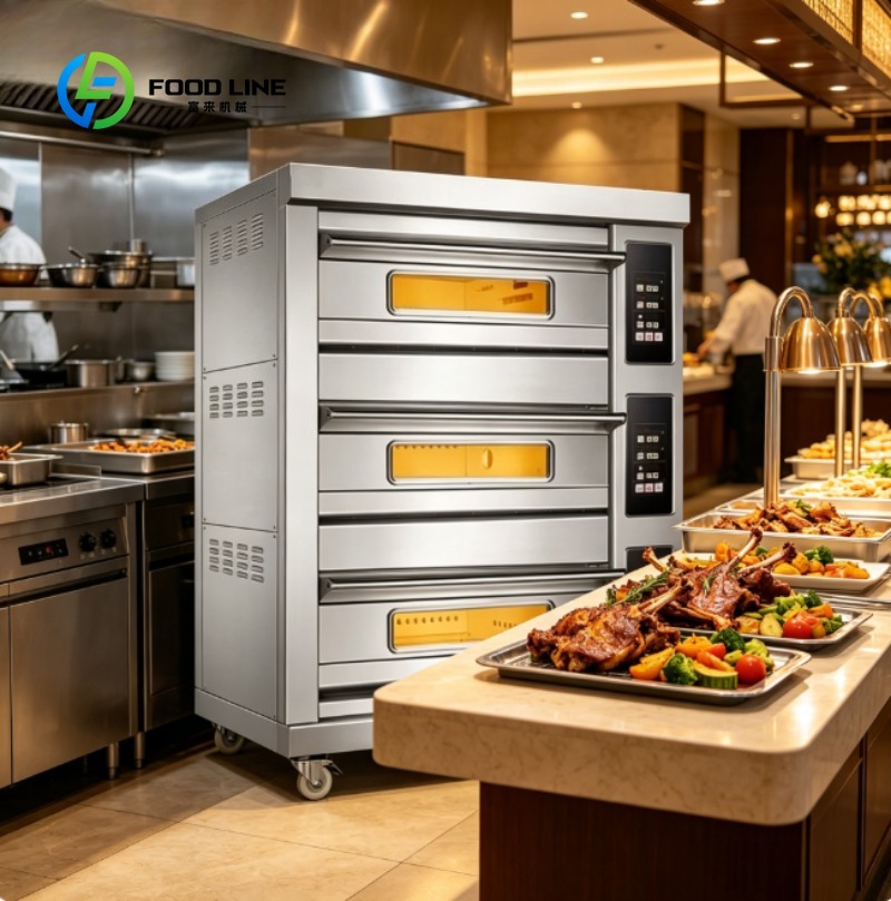 Commercial Kitchen For Baking - Piec komercyjny ze stali nierdzewnej, elektryczny