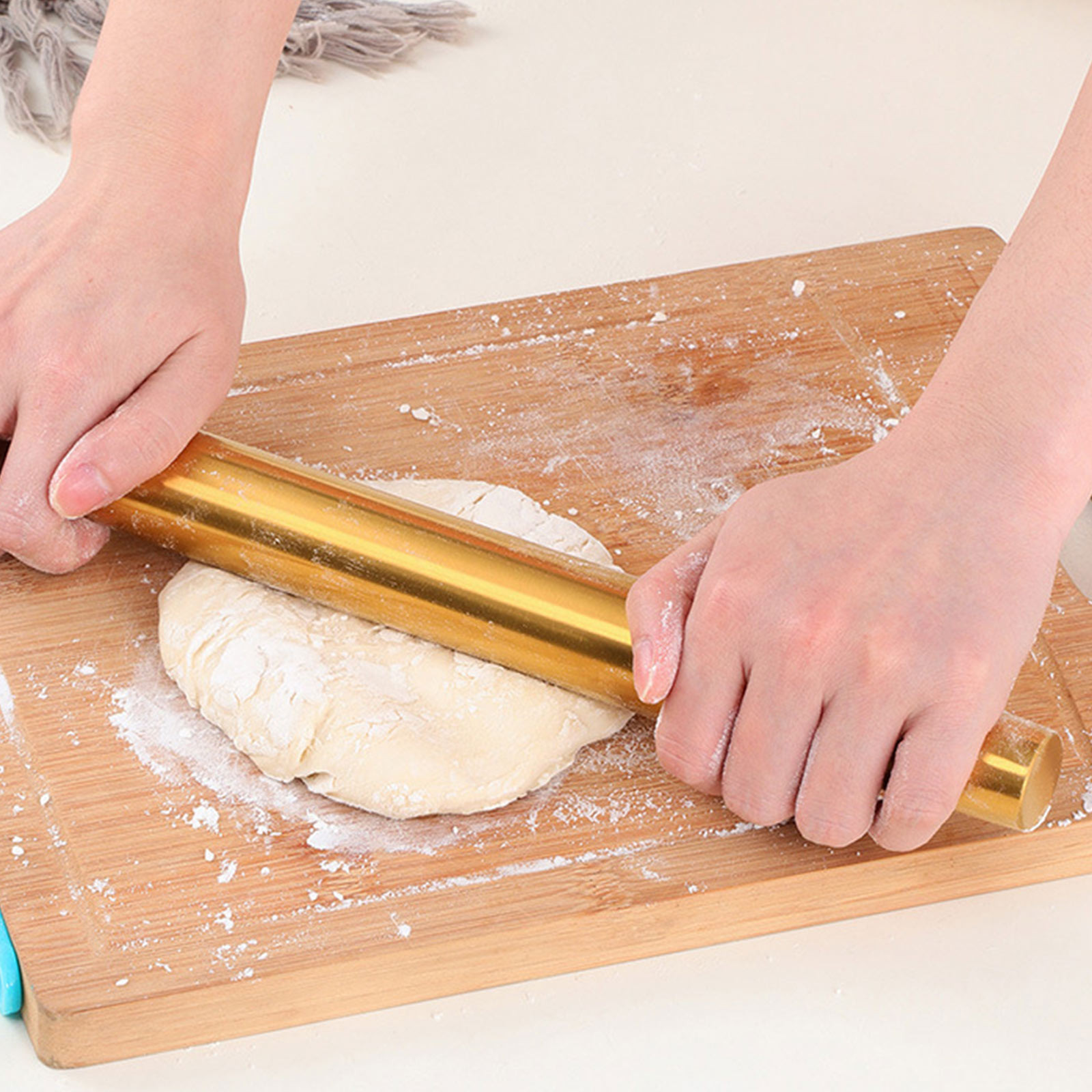 Kitchen Baking Ware - Złoty wałek do ciasta, narzędzie do