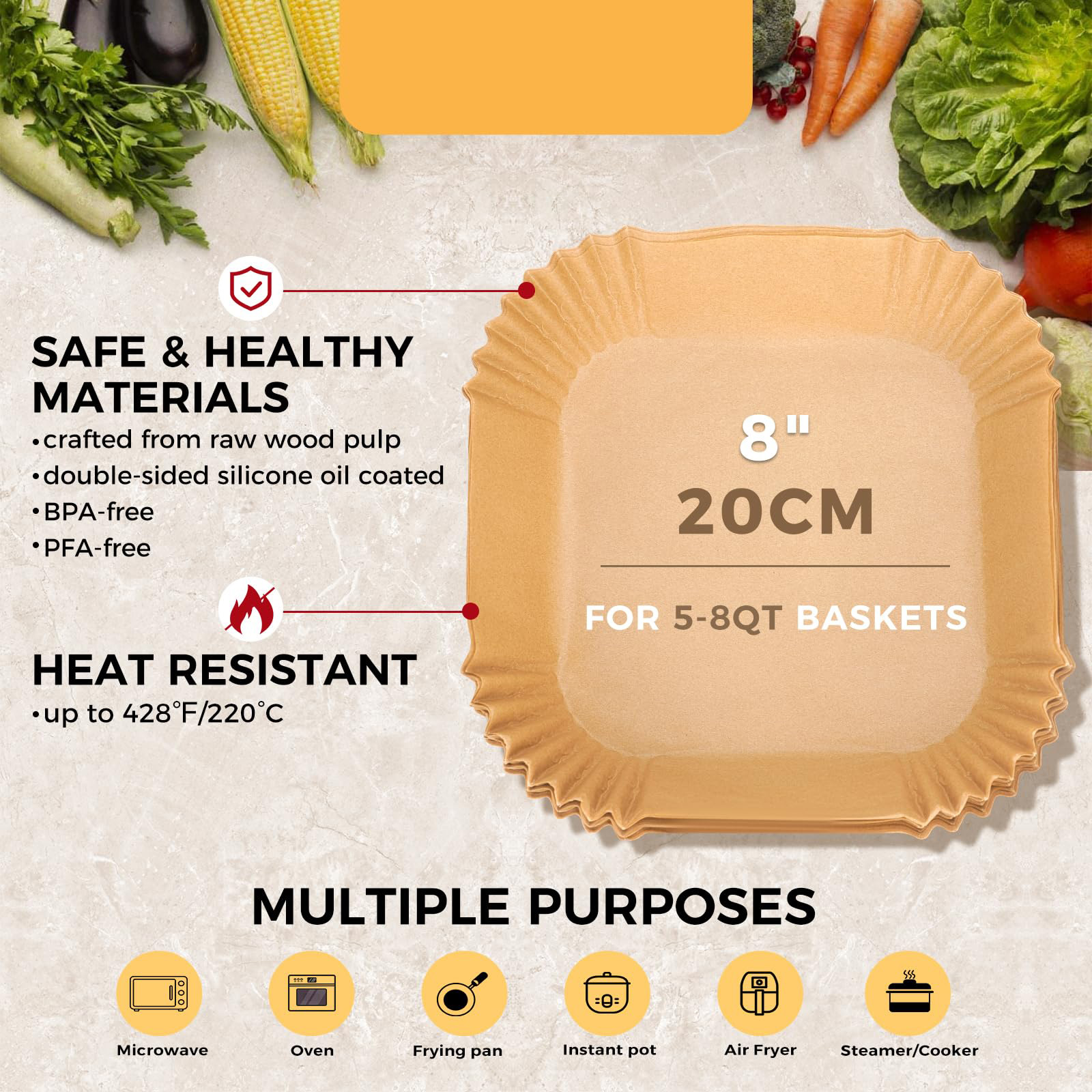 200 sztuk kwadratowych, jednor – Kitchen Paper For Baking recenzja i cena
