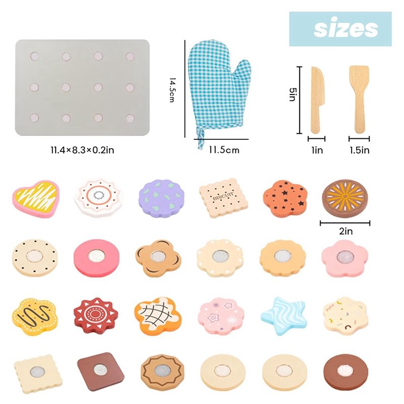 WOWFU - Drewniany Zestaw Ciast – Kitchen Kids Baking Set recenzja i cena