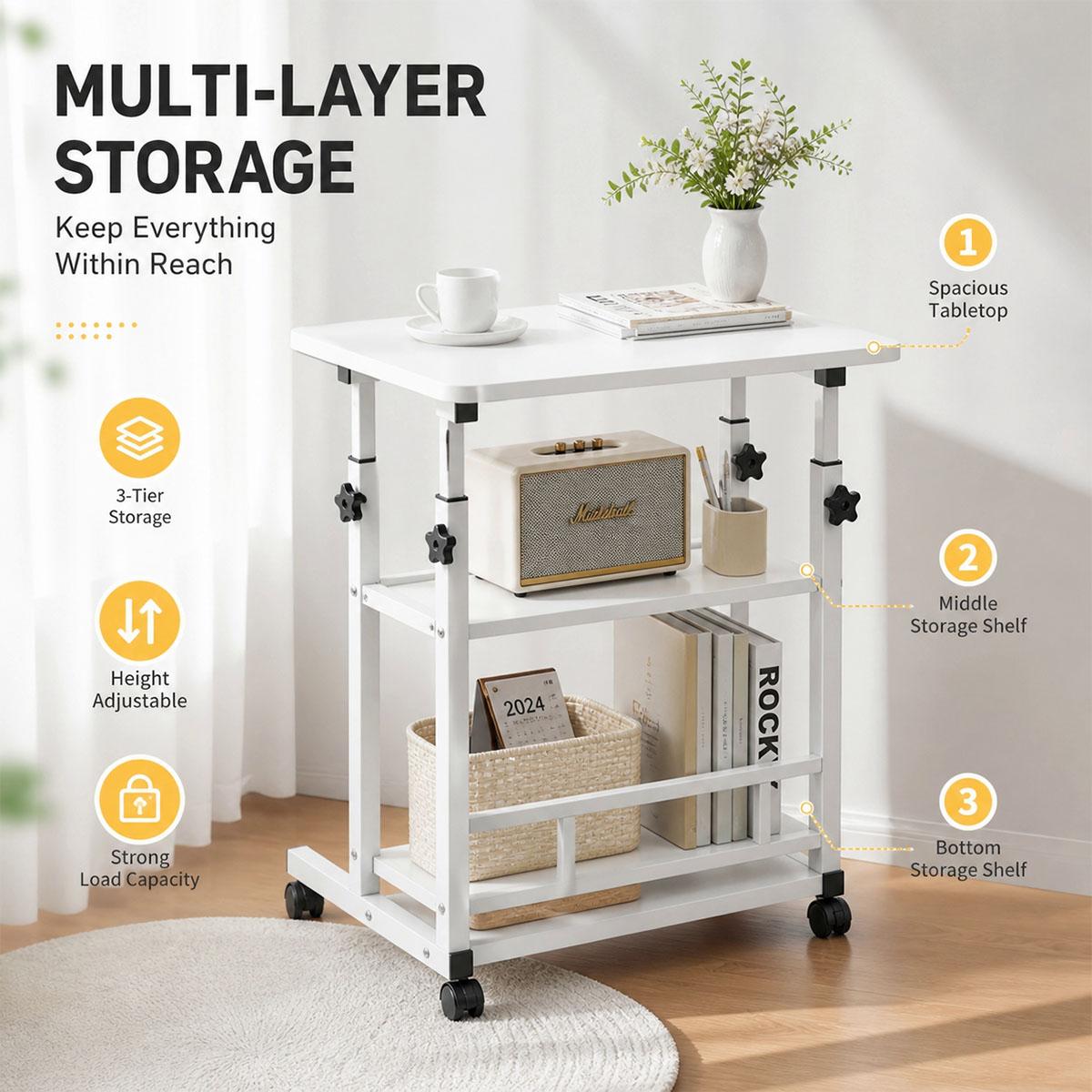 Trójpoziomowy, regulowany po w – Kitchen Baking Cart recenzja i cena