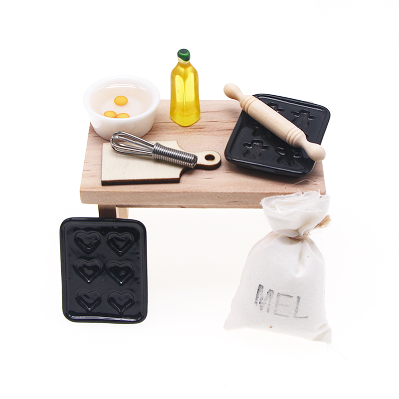 8 sztuk Dollhouse akcesoria ku – Kitchen Baking Ware recenzja i cena